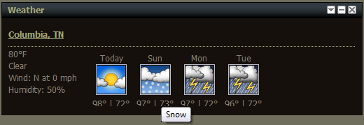 97° and Snow
